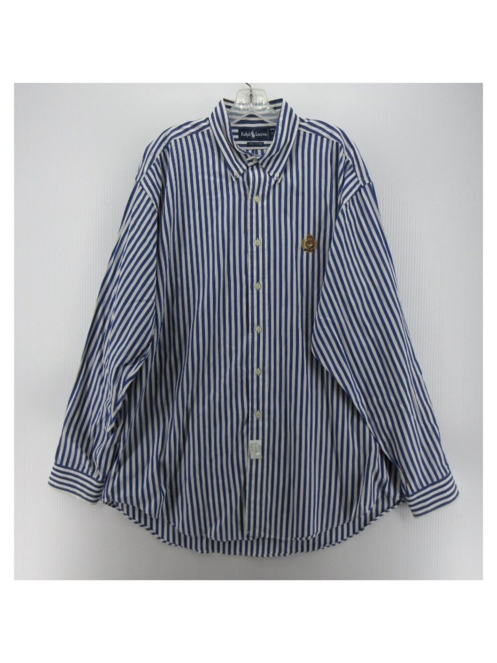VTG Ralph Lauren Shirt XL White Crest Oxford Y2K Button Down Preppy